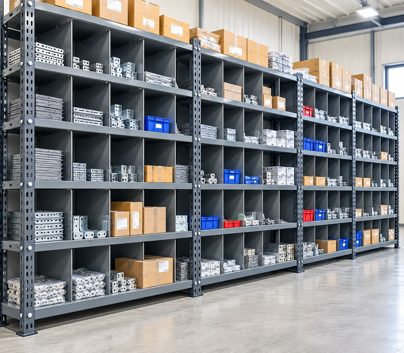 Slotted Angle Partition Rack