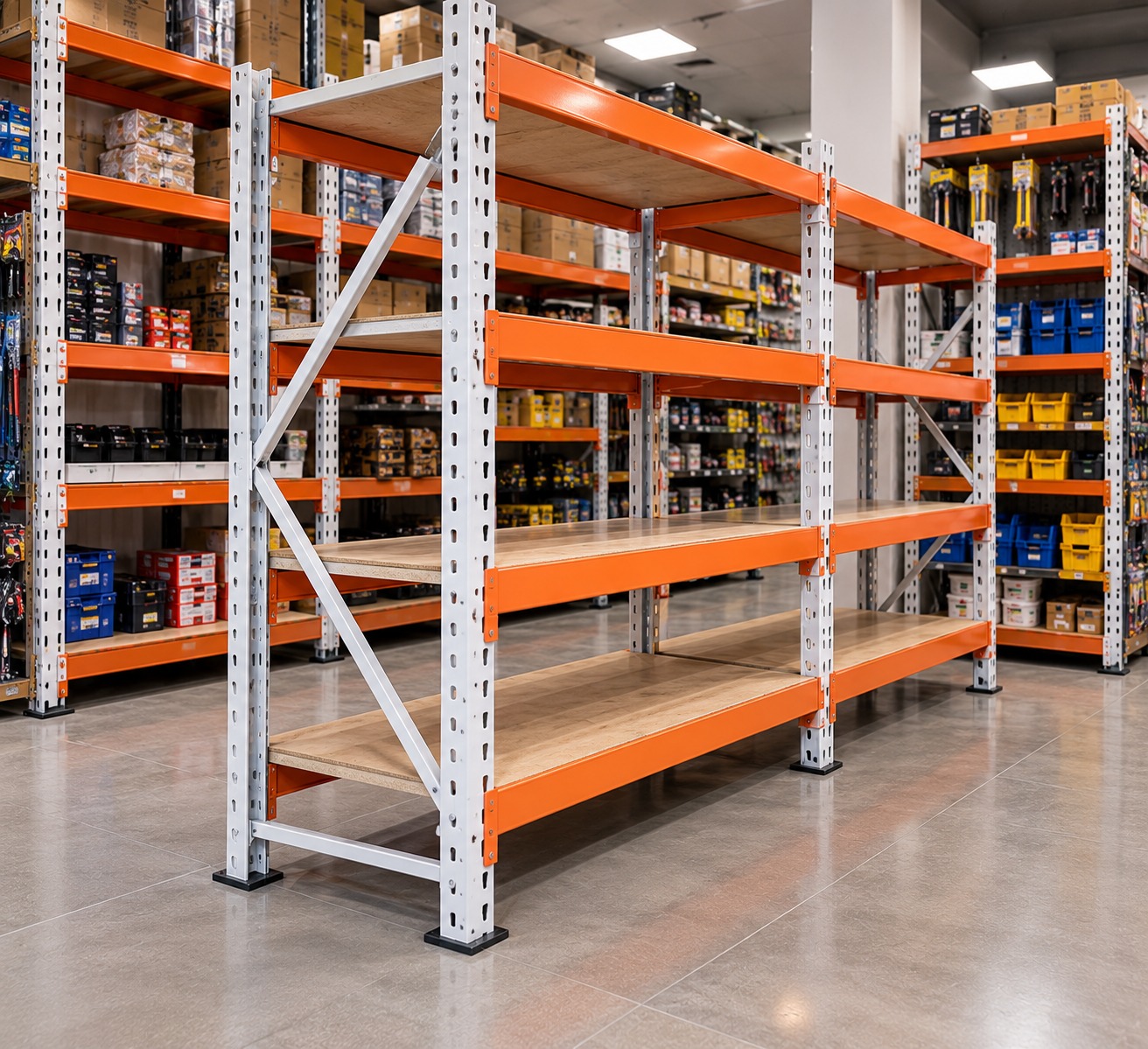 Slotted Angle Shelving Rack